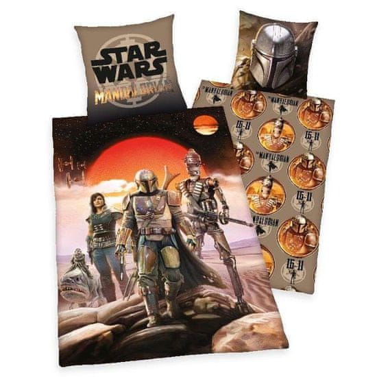 Zaparevrov Vključeno platno Star Wars Mandalorian Cotton, 140/200, 70/90 cm
