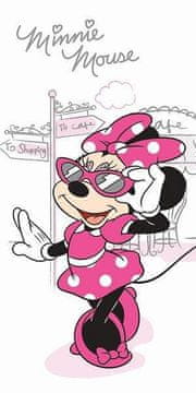 Faro Brisača Minnie bela Bombaž, frotir, 70/140 cm