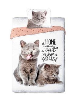 Faro Vključeno posteljno perilo Najboljši prijatelji mačke 140/200, 70/90