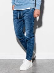 OMBRE Moške džins hlače joggers Reynard temno jeans m
