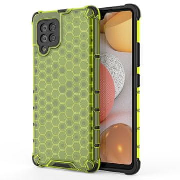 HURTEL Hurtel Honeycomb Armor ovitek s TPU odbijačem za Samsung Galaxy A42 5G, zelen
