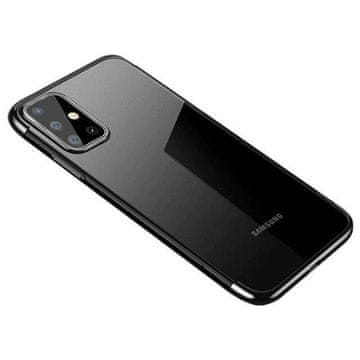 HURTEL Hurtel Clear Color ovitek za Samsung Galaxy A72 4G, črn z obrobo