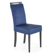 Halmar Jedilni stol Clarion 2 - črn / temno moder