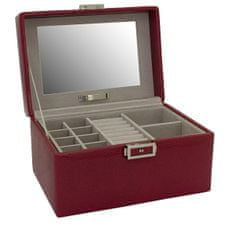 Friedrich Lederwaren Brezčasna rdeča škatla za nakit Milano 20142-4