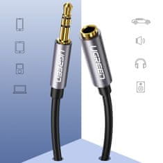 Ugreen AUX kabel 3.5 mm mini jack 1m, srebro