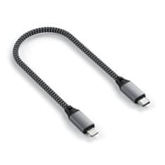Satechi kratki kabel USB-C do Lightning 25 cm ST-TCL10M, siv