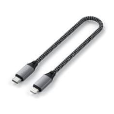 Satechi kratki kabel USB-C do Lightning 25 cm ST-TCL10M, siv