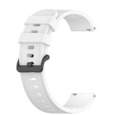 BStrap Silicone v3 pašček za Samsung Galaxy Watch 3 41mm, white