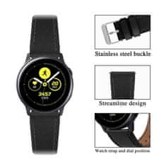 BStrap Leather Italy pašček za Samsung Galaxy Watch 3 41mm, black