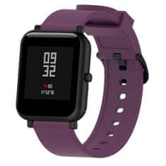 BStrap Silicone v4 pašček za Samsung Galaxy Watch 42mm, dark purple