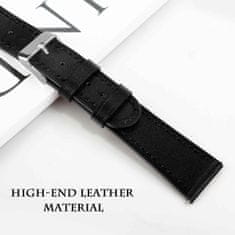 BStrap Leather Italy pašček za Samsung Galaxy Watch 3 41mm, black