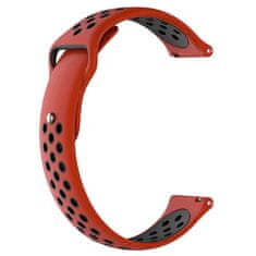 BStrap Silicone Sport pašček za Samsung Galaxy Watch 3 41mm, red/black