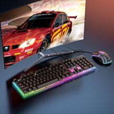 Hoco USB RGB gaming tipkovnica + miška EN