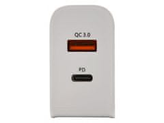 Compass  Vtič HITRO NAPOLNITI 3.0 230V USB-A / USB-C 18W