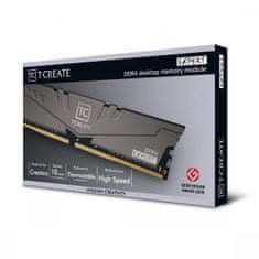 TeamGroup T-CREATE pomnilniška modula, 16GB (2x8GB), DDR4-3600 DIMM PC4-28800 CL18, 1.35V