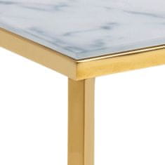 Design Scandinavia Kavna mizica Alisma, 90 cm, bela