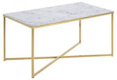 Design Scandinavia Kavna mizica Alisma, 90 cm, bela