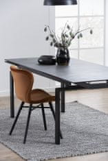 Design Scandinavia Jedilni stol Batilda (SET 2 kosa), žamet, rdeče-rjava