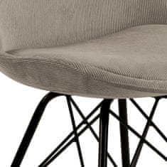 Design Scandinavia Jedilni stoli Eris (SET 2 kosa), tekstil , bež