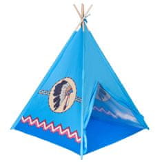 PLAYTO Otroški indijanski šotor teepee modre barve