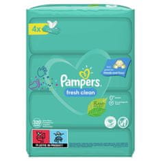 Pampers XXL Fresh Clean vlažilni robčki, 4x 80 kosov