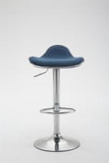 BHM Germany Šanghajski barski stol, tekstil, modra barva