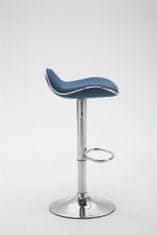 BHM Germany Šanghajski barski stol, tekstil, modra barva