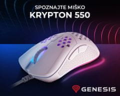 Genesis Krypton 550, bela (NMG-1685)