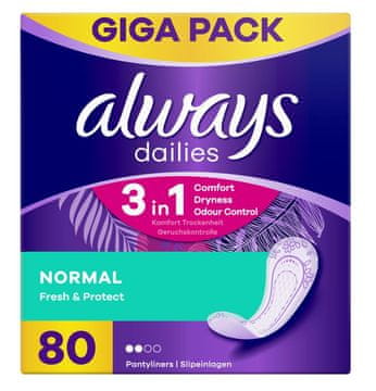 Always Normal Fresh dnevni vložki, 80 kosov