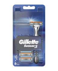 Gillette Sensor3 brivnik in 6 nadomestnih glav