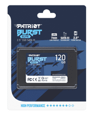 Patriot Burst Elite SSD, 120GB, SATA 3 6,35 cm (2.5")