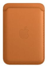 Apple Leather Wallet with MagSafe denarnica za iPhone, Golden Brown (MM0Q3ZM/A)