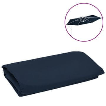 Vidaxl Nadomestna tkanina za senčnik modra 350 cm