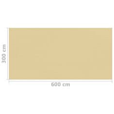 Vidaxl Preproga za šotor 300x600 cm bež
