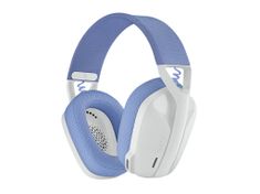 Logitech G435 LightSpeed brezžične gaming slušalke, Bluetooth, bele