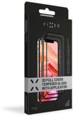 FIXED zaščitno kaljeno steklo 3D s polnim pokrovom z aplikatorjem za Apple iPhone 13/13 Pro, črno (FIXG3DA-723-BK)