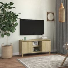 Vidaxl TV omarica z lesenimi nogami sonoma hrast 103,5x35x50 cm