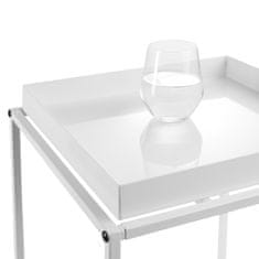 tectake Pomožna mizica Cambridge 40 x 40 x 44 cm Bela