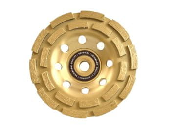 GEKO Diamantna plošča za brušenje betona 125mm dvovrstna M14