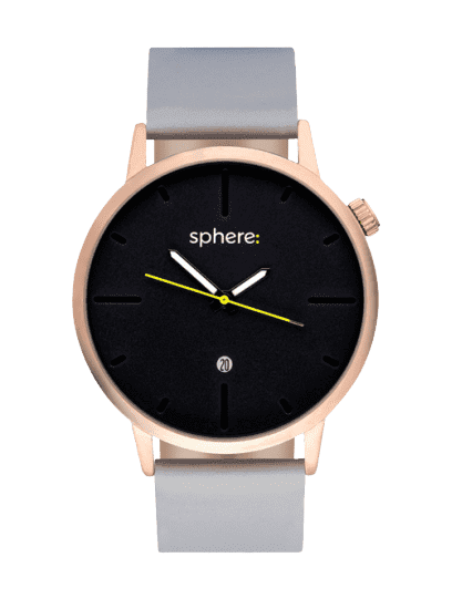 sphere: Elevate Rose Gold/Siva moška ura
