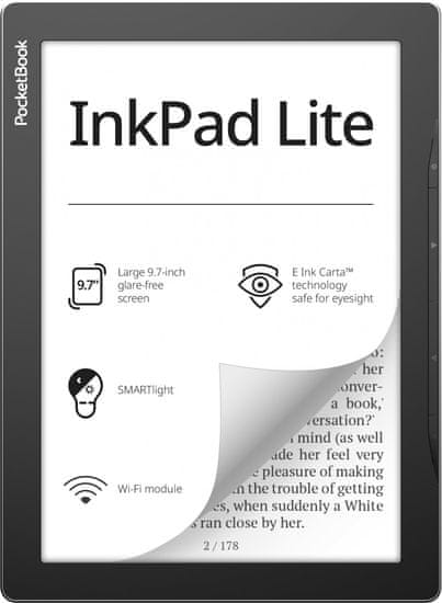 PocketBook InkPad Lite elektronski bralnik, 1 GB/8 GB, siv