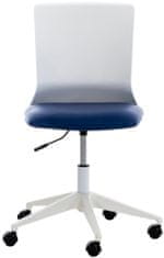 BHM Germany Pisarniški stol Apolda, umetno usnje, modra barva