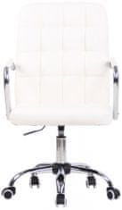 BHM Germany Pisarniški stol Terni, umetno usnje, bela barva