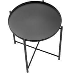 tectake Pomožna mizica Chester 45,5 x 45,5 x 53 cm Črna