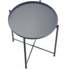 tectake Pomožna mizica Chester 45,5 x 45,5 x 53 cm Temno siva