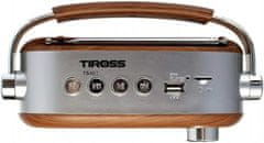 TIROSS Retro terenski USB FM bluetooth akumulatorski radio 2000mAh