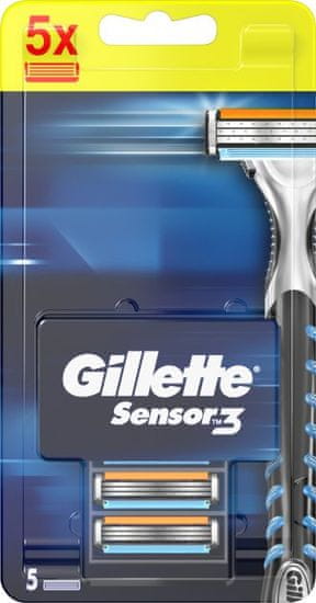 Gillette Sensor3 set britvic za enkratno uporabo, 5/1