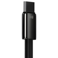BASEUS Tungsten kabel USB / USB-C QC 66W 6A 2m, črna