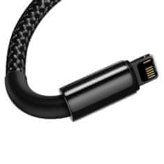 BASEUS Tungsten kabel USB / Lightning 2.4A 2m, črna