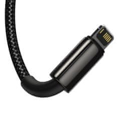 BASEUS Tungsten 3in1 kabel USB - Lightning / USB-C / Micro USB 3.5A 1.5m, črna